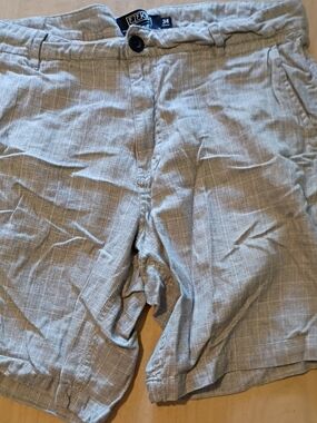 Ezekiel Light Beige Linen-Blend Men's Chino Shorts